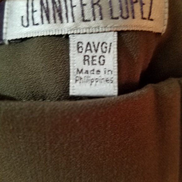 GORGEOUS FIT & DRAPE Jennifer Lopez "FOREST IVY" GREEN/Brownish Slacks NWT SZE 6 - Picture 8 of 10